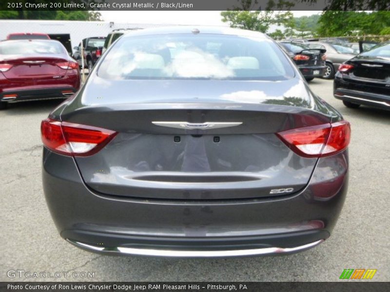 Granite Crystal Metallic / Black/Linen 2015 Chrysler 200 Limited