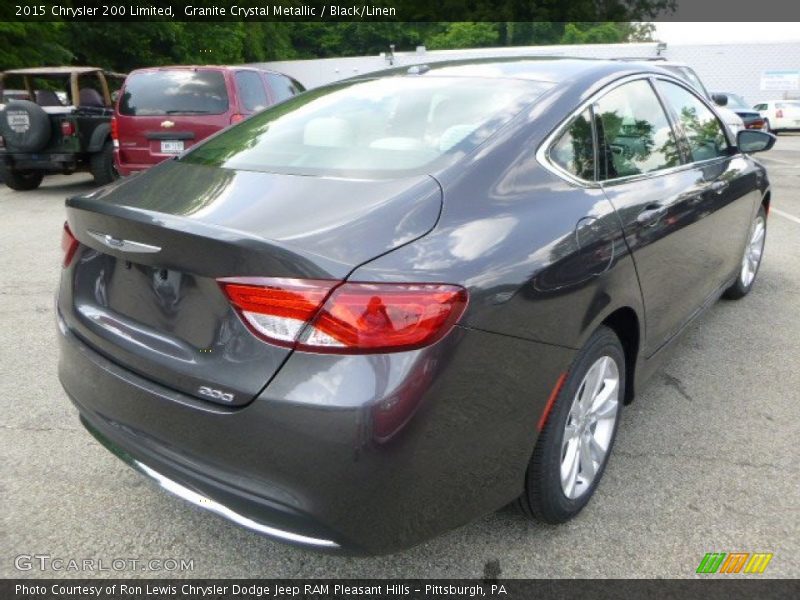 Granite Crystal Metallic / Black/Linen 2015 Chrysler 200 Limited