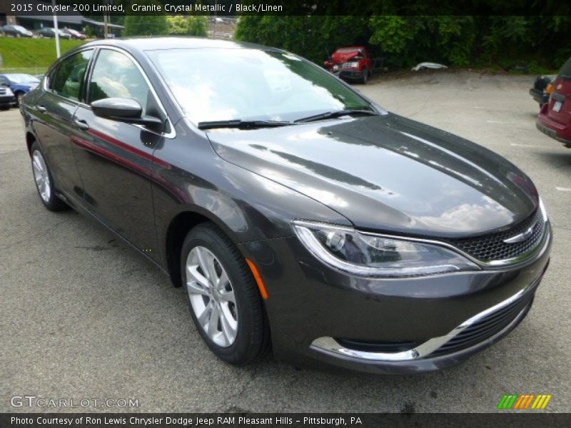 Granite Crystal Metallic / Black/Linen 2015 Chrysler 200 Limited