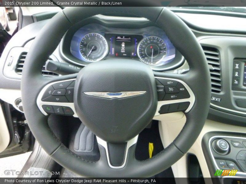 Granite Crystal Metallic / Black/Linen 2015 Chrysler 200 Limited