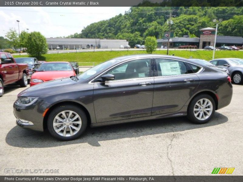 Granite Crystal Metallic / Black 2015 Chrysler 200 C