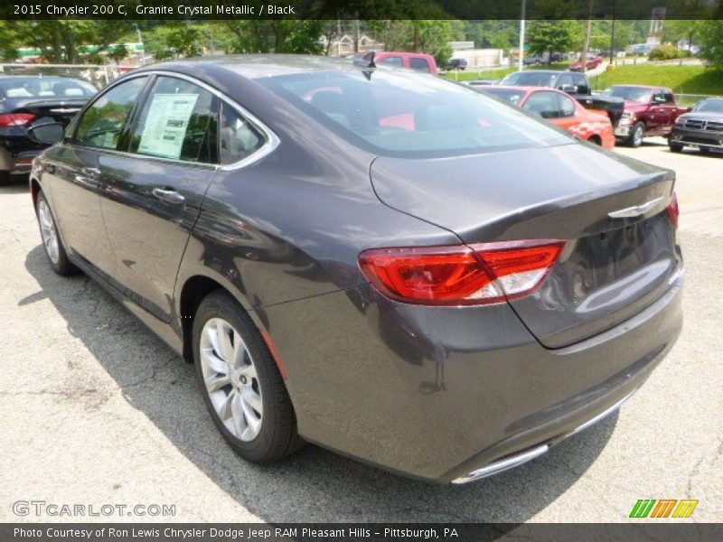 Granite Crystal Metallic / Black 2015 Chrysler 200 C