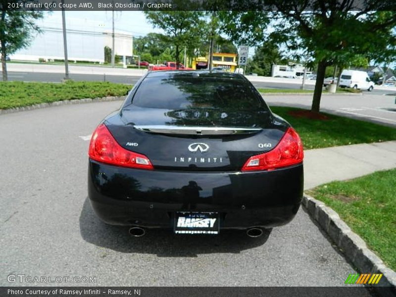 Black Obsidian / Graphite 2014 Infiniti Q60 Coupe AWD