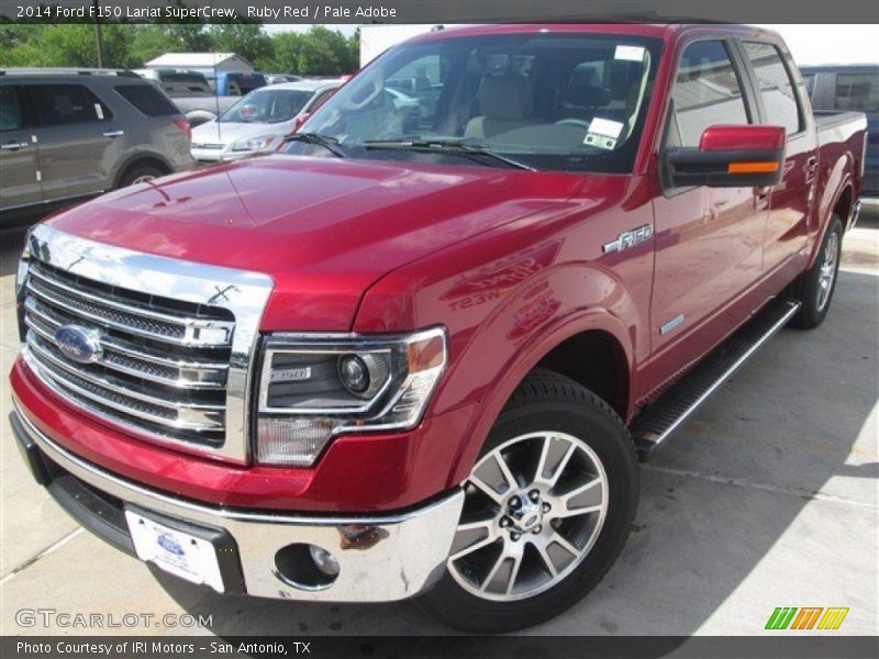 Ruby Red / Pale Adobe 2014 Ford F150 Lariat SuperCrew