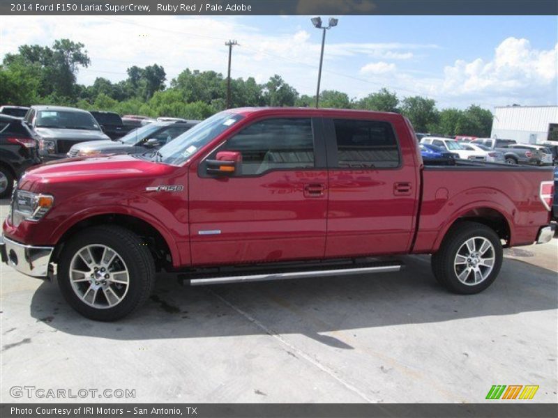 Ruby Red / Pale Adobe 2014 Ford F150 Lariat SuperCrew