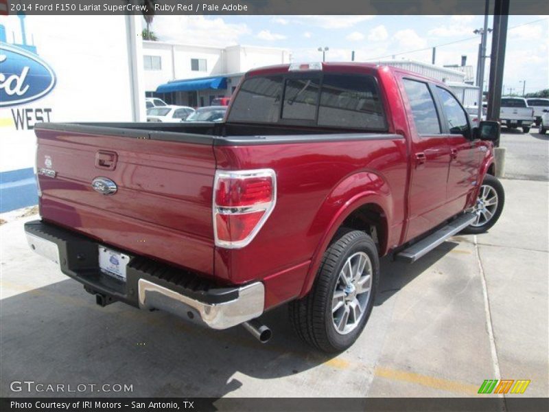 Ruby Red / Pale Adobe 2014 Ford F150 Lariat SuperCrew