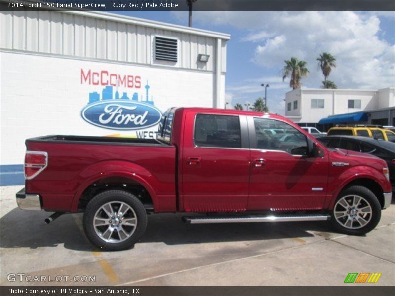 Ruby Red / Pale Adobe 2014 Ford F150 Lariat SuperCrew