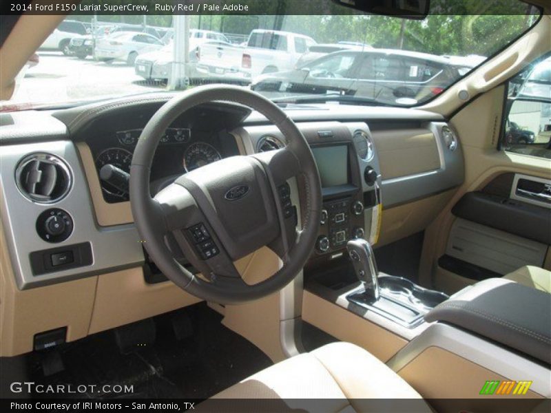 Ruby Red / Pale Adobe 2014 Ford F150 Lariat SuperCrew