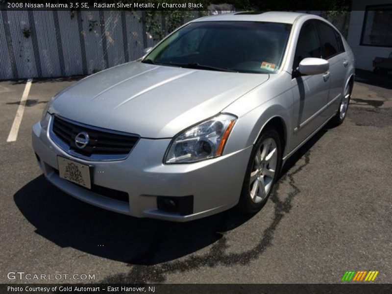 Radiant Silver Metallic / Charcoal Black 2008 Nissan Maxima 3.5 SE