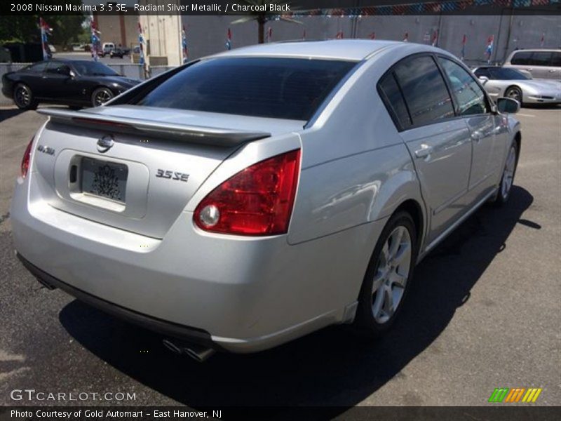 Radiant Silver Metallic / Charcoal Black 2008 Nissan Maxima 3.5 SE