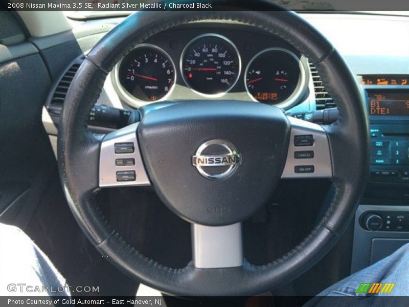 Radiant Silver Metallic / Charcoal Black 2008 Nissan Maxima 3.5 SE