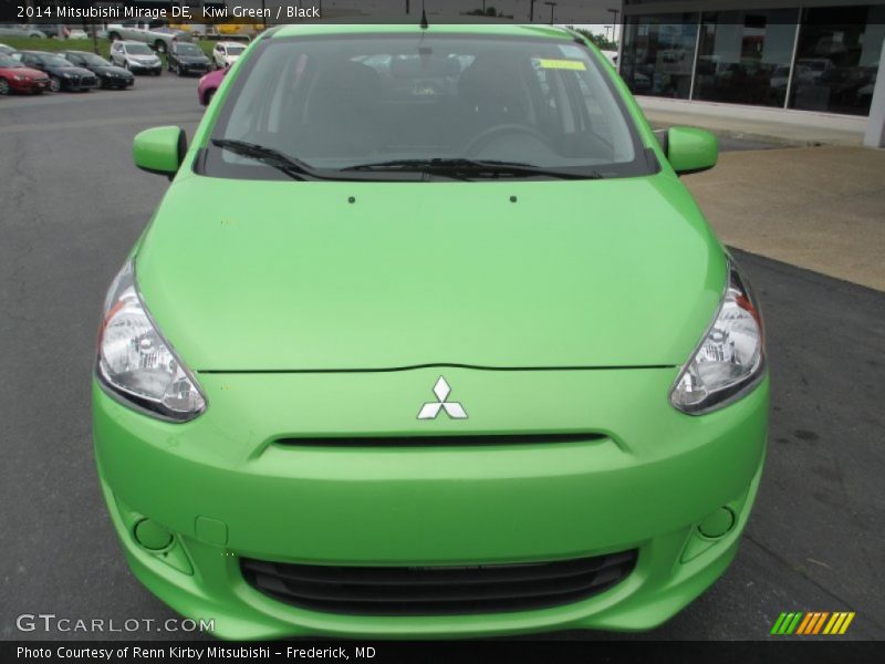 Kiwi Green / Black 2014 Mitsubishi Mirage DE