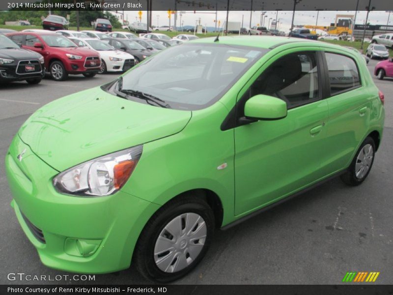 Kiwi Green / Black 2014 Mitsubishi Mirage DE