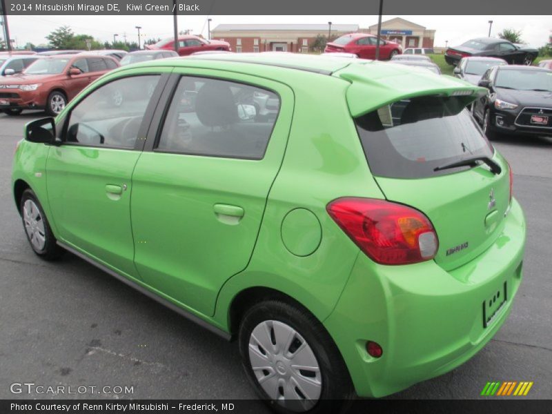 Kiwi Green / Black 2014 Mitsubishi Mirage DE