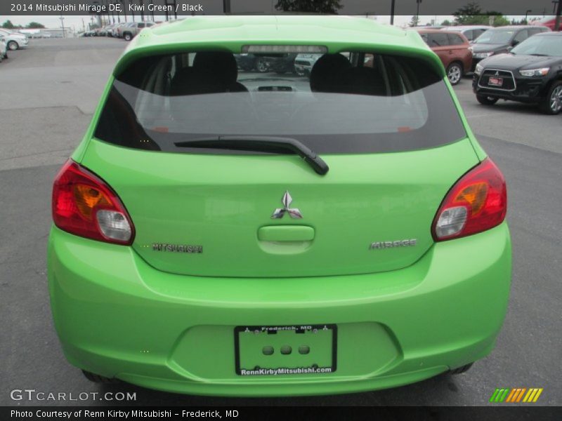 Kiwi Green / Black 2014 Mitsubishi Mirage DE