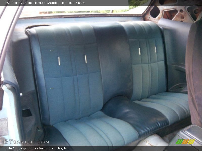 Light Blue / Blue 1973 Ford Mustang Hardtop Grande