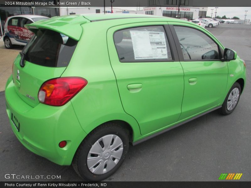 Kiwi Green / Black 2014 Mitsubishi Mirage DE