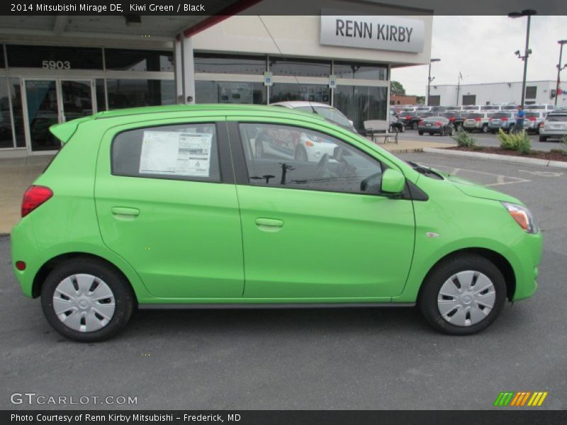 Kiwi Green / Black 2014 Mitsubishi Mirage DE