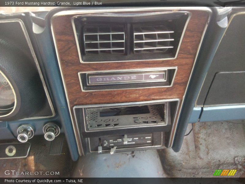 Light Blue / Blue 1973 Ford Mustang Hardtop Grande