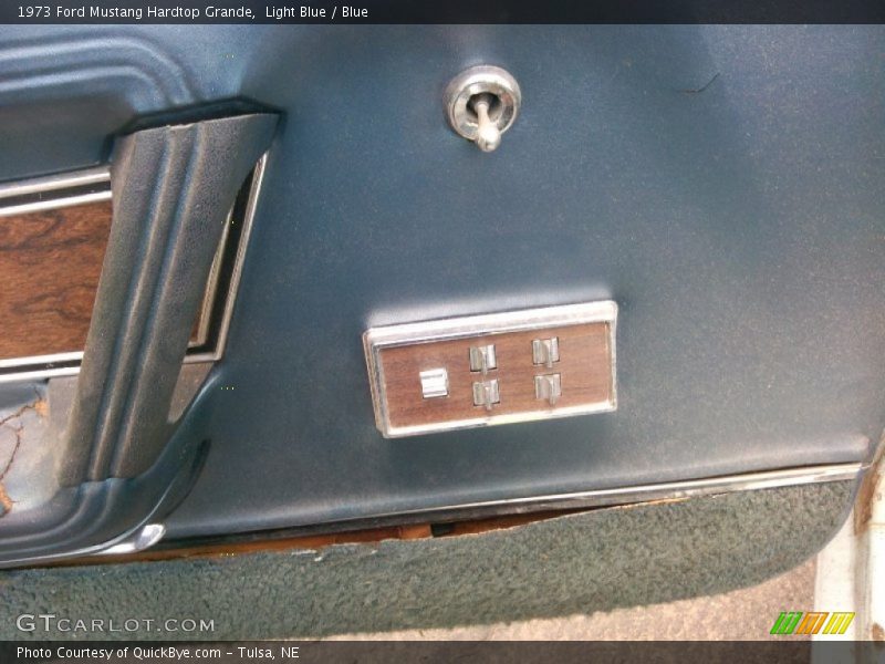 Light Blue / Blue 1973 Ford Mustang Hardtop Grande