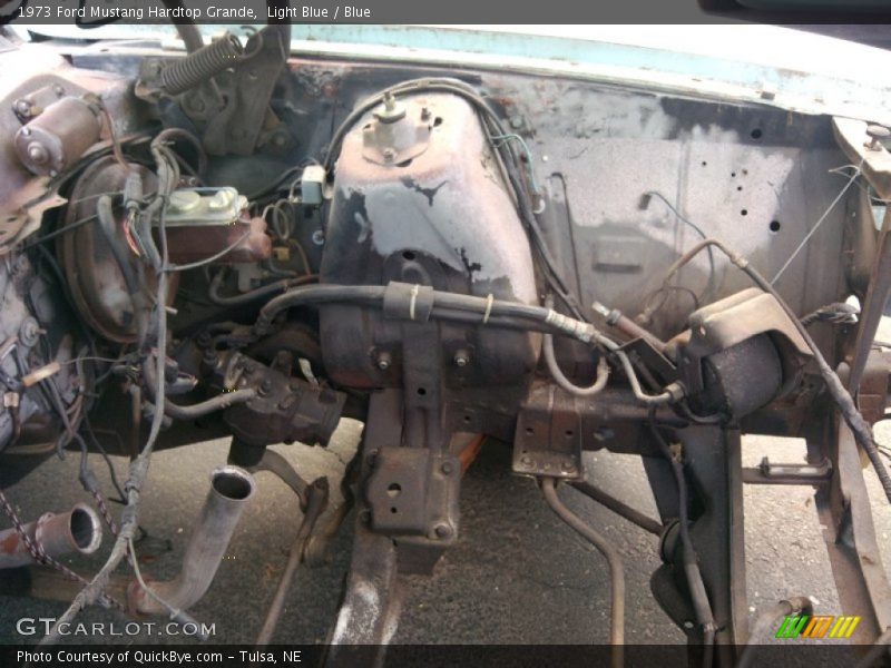 Light Blue / Blue 1973 Ford Mustang Hardtop Grande