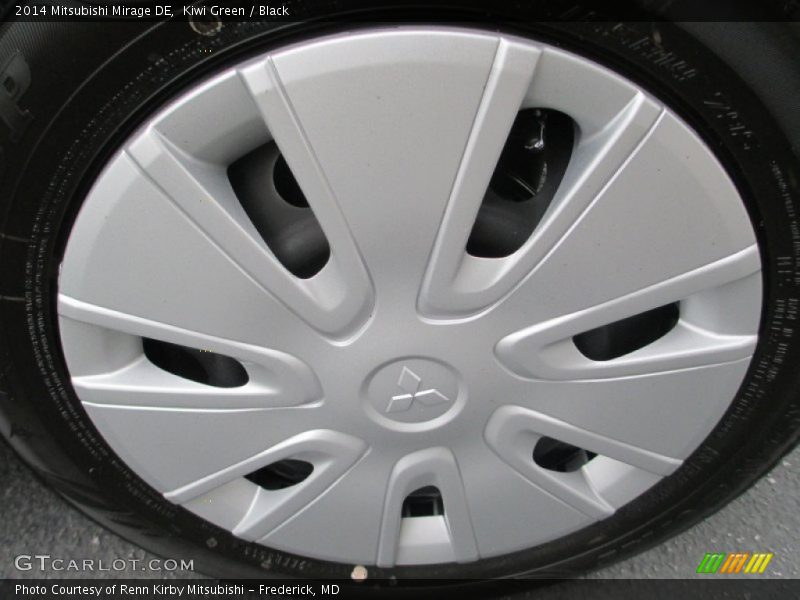 Kiwi Green / Black 2014 Mitsubishi Mirage DE