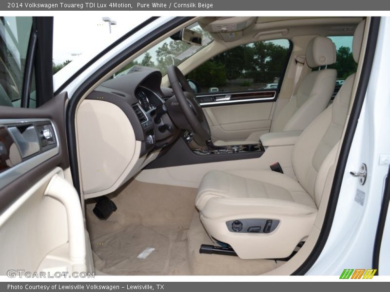 Pure White / Cornsilk Beige 2014 Volkswagen Touareg TDI Lux 4Motion