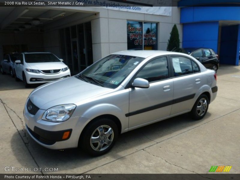 Silver Metallic / Gray 2008 Kia Rio LX Sedan