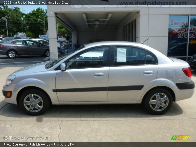 Silver Metallic / Gray 2008 Kia Rio LX Sedan