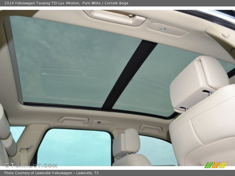Pure White / Cornsilk Beige 2014 Volkswagen Touareg TDI Lux 4Motion