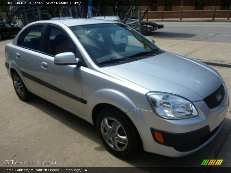 Silver Metallic / Gray 2008 Kia Rio LX Sedan