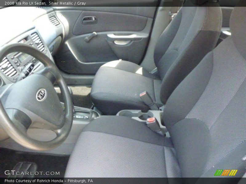 Silver Metallic / Gray 2008 Kia Rio LX Sedan