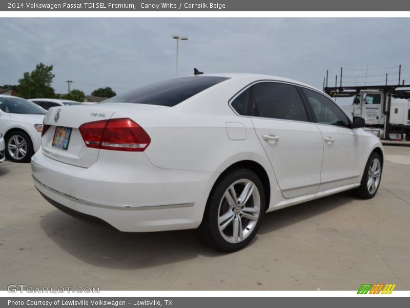 Candy White / Cornsilk Beige 2014 Volkswagen Passat TDI SEL Premium