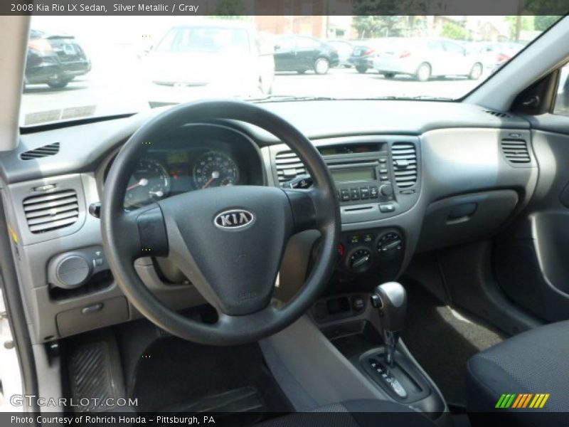 Silver Metallic / Gray 2008 Kia Rio LX Sedan