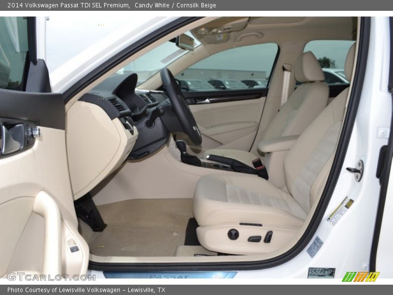 Candy White / Cornsilk Beige 2014 Volkswagen Passat TDI SEL Premium