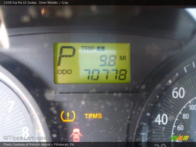 Silver Metallic / Gray 2008 Kia Rio LX Sedan