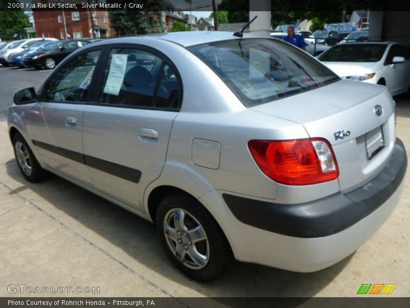 Silver Metallic / Gray 2008 Kia Rio LX Sedan