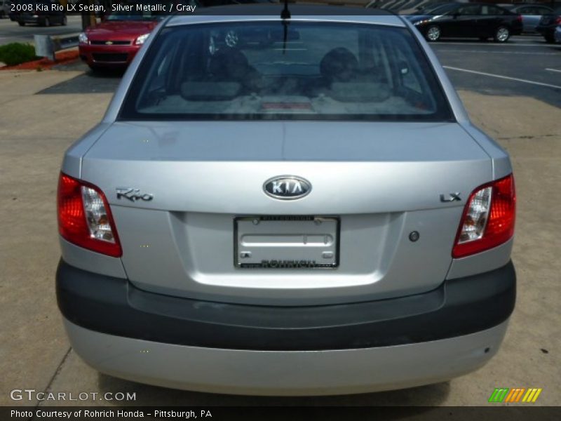 Silver Metallic / Gray 2008 Kia Rio LX Sedan