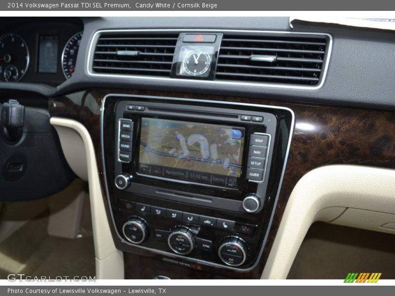 Candy White / Cornsilk Beige 2014 Volkswagen Passat TDI SEL Premium