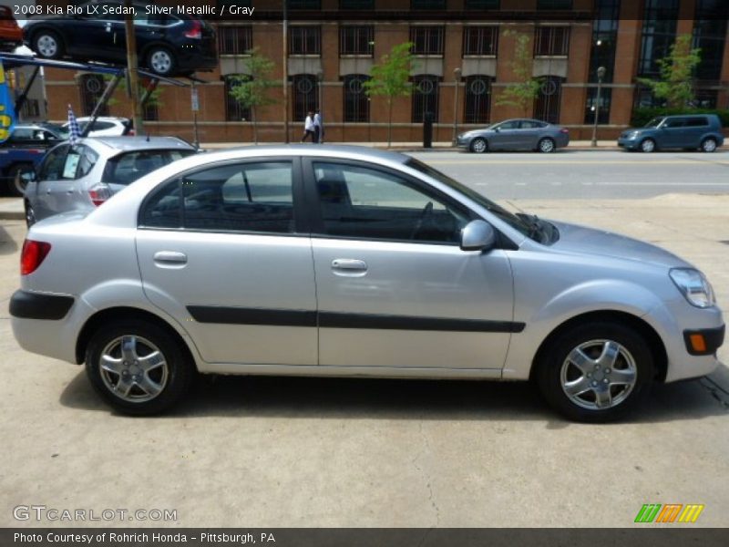 Silver Metallic / Gray 2008 Kia Rio LX Sedan