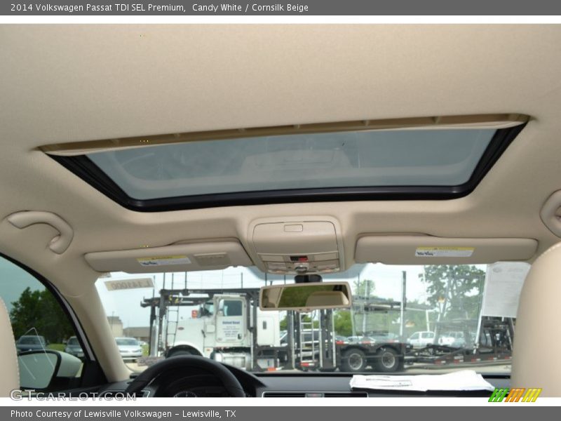Candy White / Cornsilk Beige 2014 Volkswagen Passat TDI SEL Premium