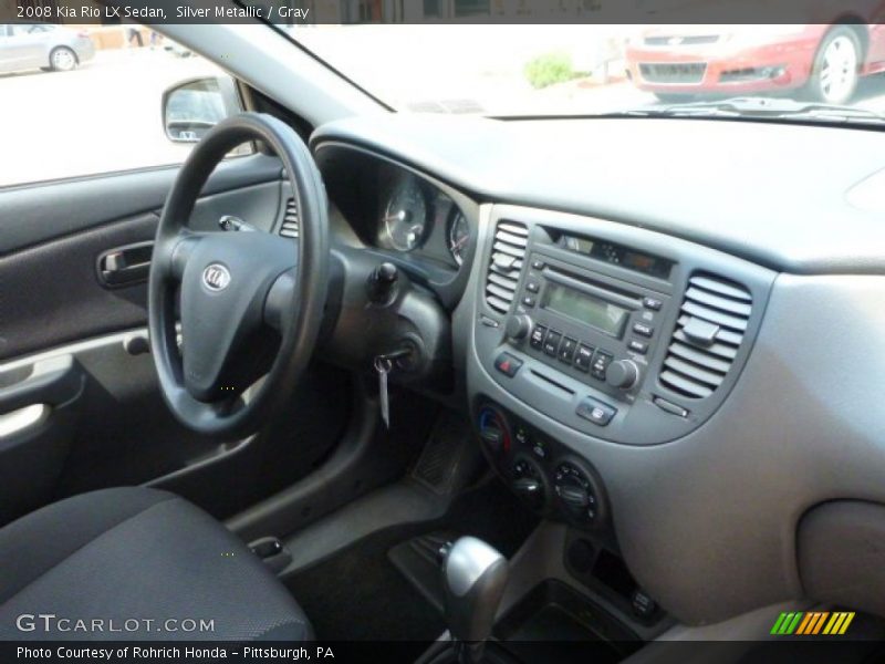 Silver Metallic / Gray 2008 Kia Rio LX Sedan