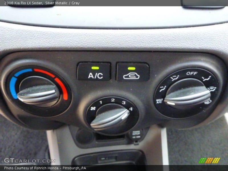 Silver Metallic / Gray 2008 Kia Rio LX Sedan