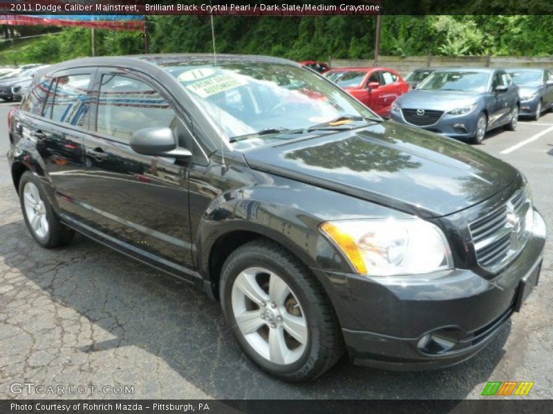 Brilliant Black Crystal Pearl / Dark Slate/Medium Graystone 2011 Dodge Caliber Mainstreet