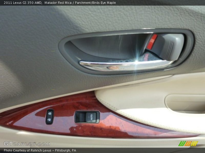 Matador Red Mica / Parchment/Birds Eye Maple 2011 Lexus GS 350 AWD