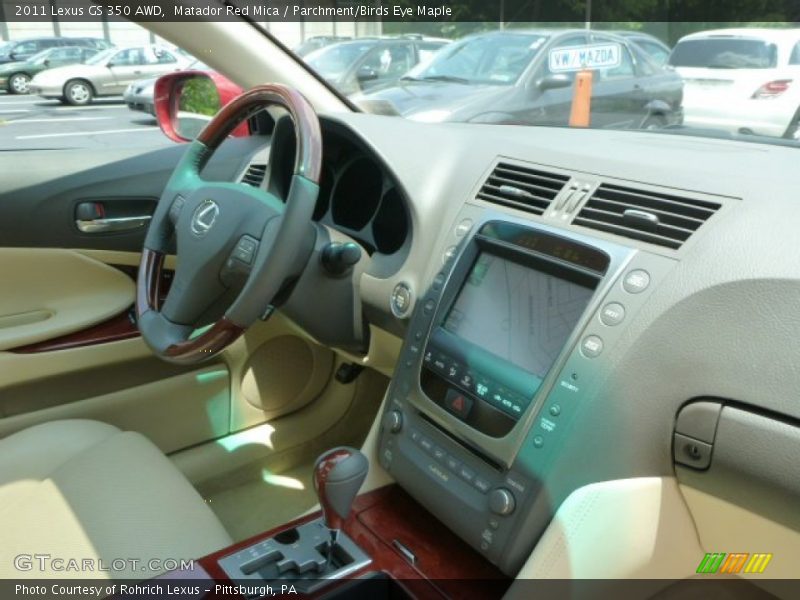 Matador Red Mica / Parchment/Birds Eye Maple 2011 Lexus GS 350 AWD