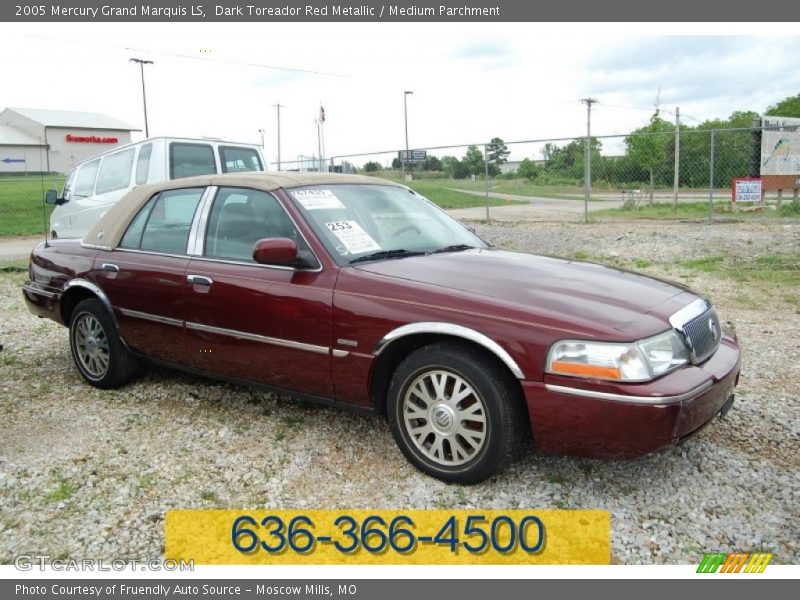 Dark Toreador Red Metallic / Medium Parchment 2005 Mercury Grand Marquis LS