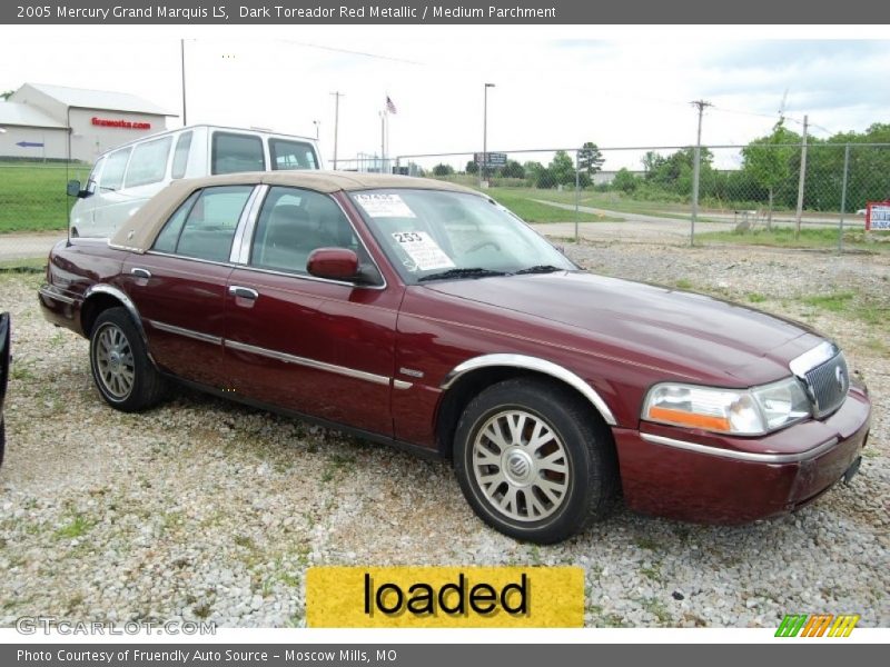Dark Toreador Red Metallic / Medium Parchment 2005 Mercury Grand Marquis LS