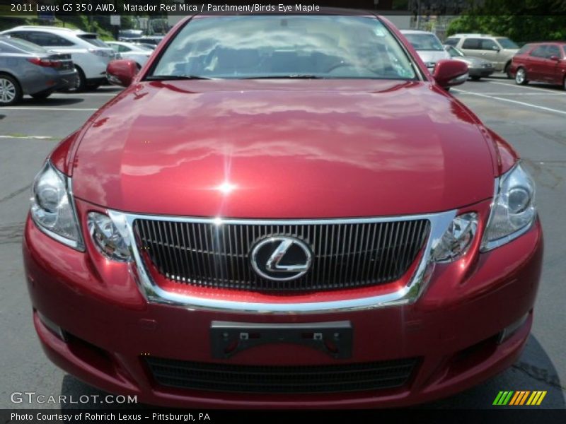 Matador Red Mica / Parchment/Birds Eye Maple 2011 Lexus GS 350 AWD