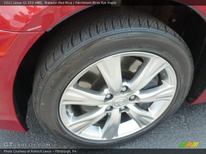 Matador Red Mica / Parchment/Birds Eye Maple 2011 Lexus GS 350 AWD